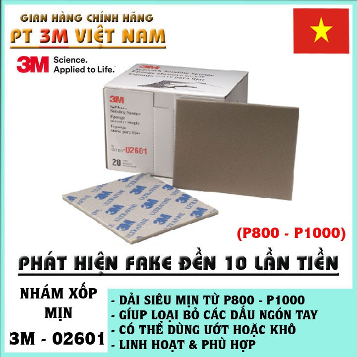 Nhám Xốp Mịn 3M 02601 UltraFine Softback Sanding Sponge