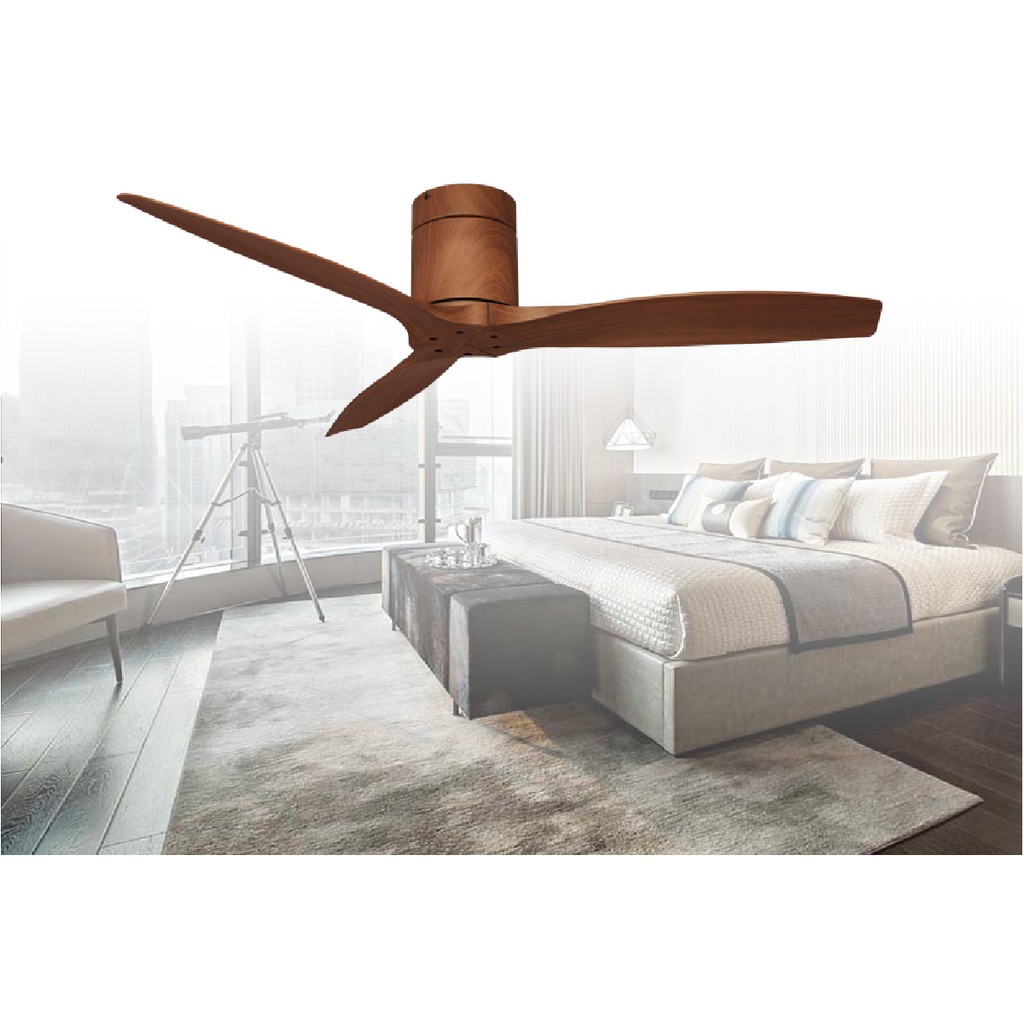 Quạt trần LuxuryFan LuxAire RitterABS Hugger WH - Màu trắng, WN - Màu vân gỗ, MBK - Màu đen, Động cơ