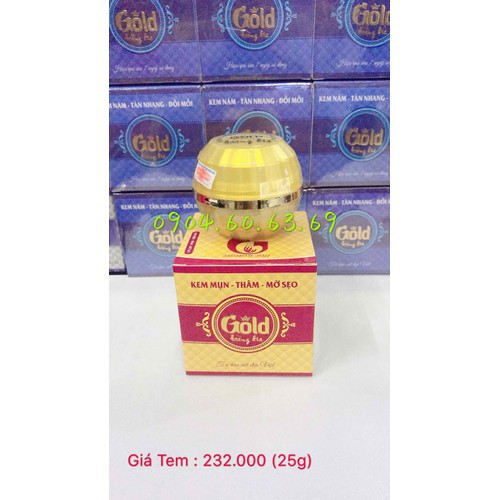 Kem Mụn Thâm Mờ Sẹo 25g GOLD HOÀNG GIA