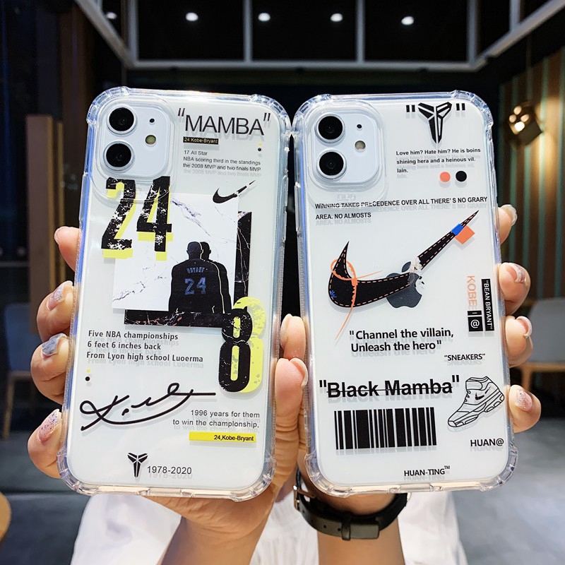 Ốp Điện Thoại Tpu Trong Suốt In Hình Kobe Bryant Nike Cho Iphone 11 Pro Max 7 / 8 Plus X / Xs Xs Max Xr No.24