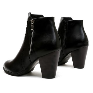 Giày big size boot cao gót da mềm full size 43