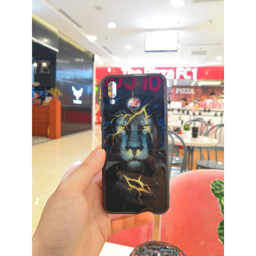 Ốp kính Dạ quang- Honor Play (Mẫu 2) (Tặng cường lực 9H)