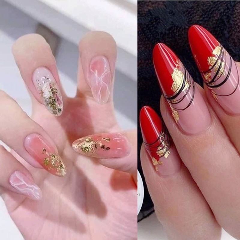 Nhũ giấy vàng bạc-lá nhôm phụ kiện nail