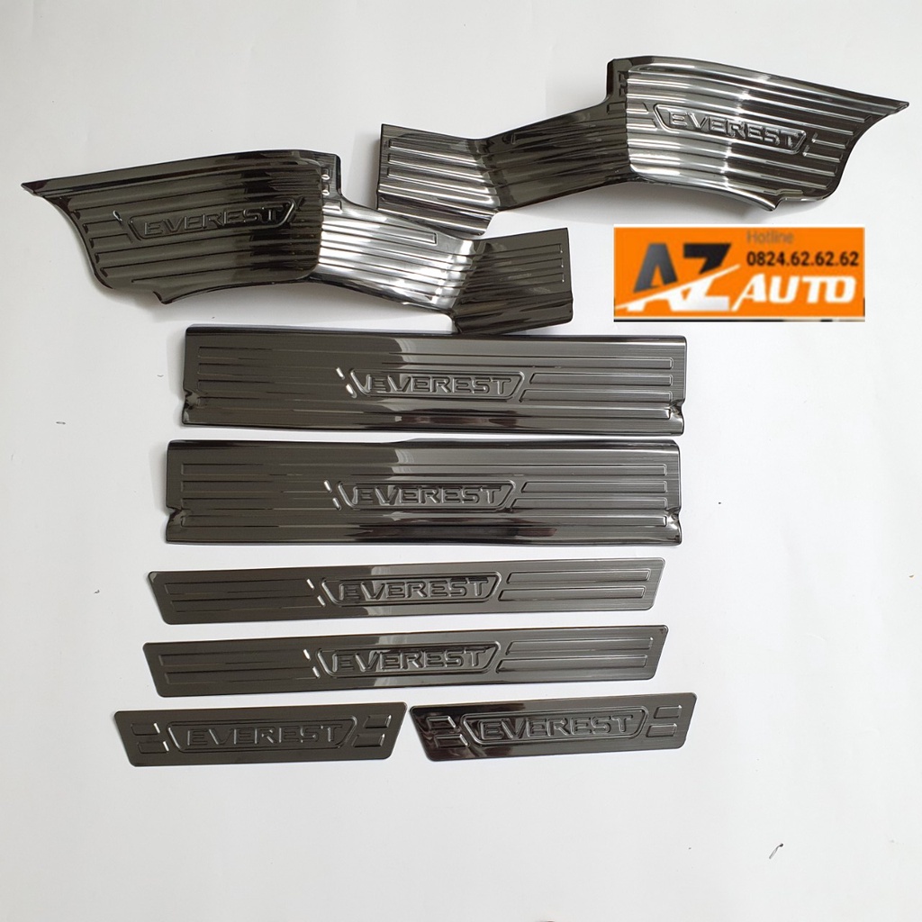 Bộ Ốp bậc cửa, Nẹp bước chân Ford Everest 2023 vân Titan