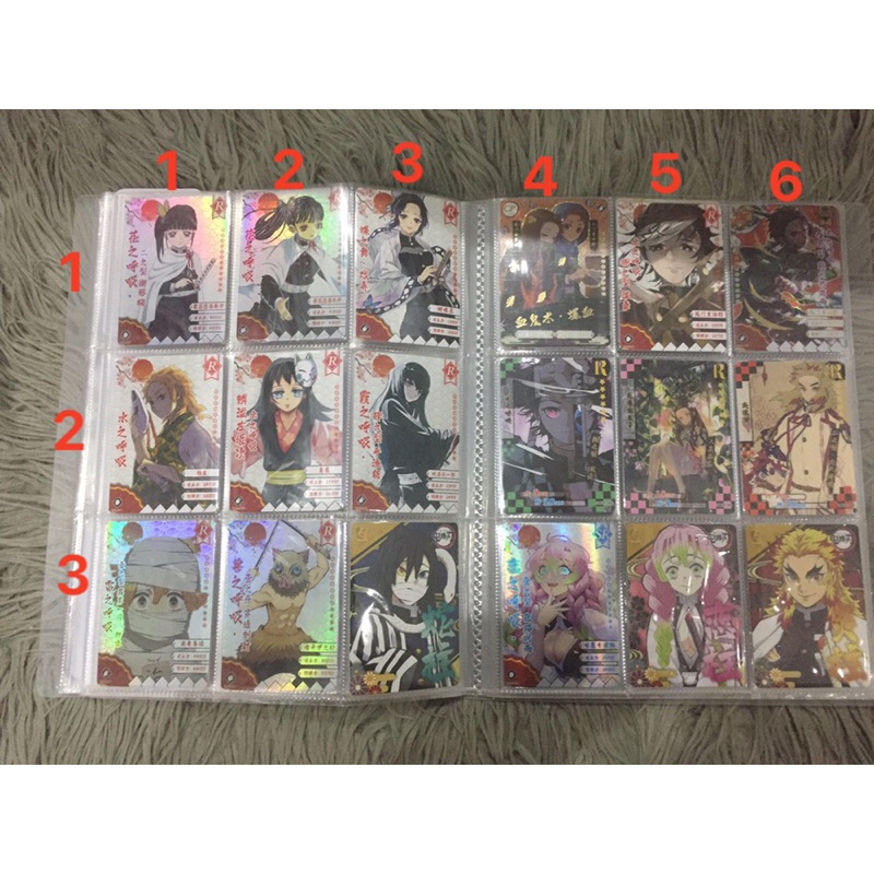 card bo góc thanh gươm diệt quỷ