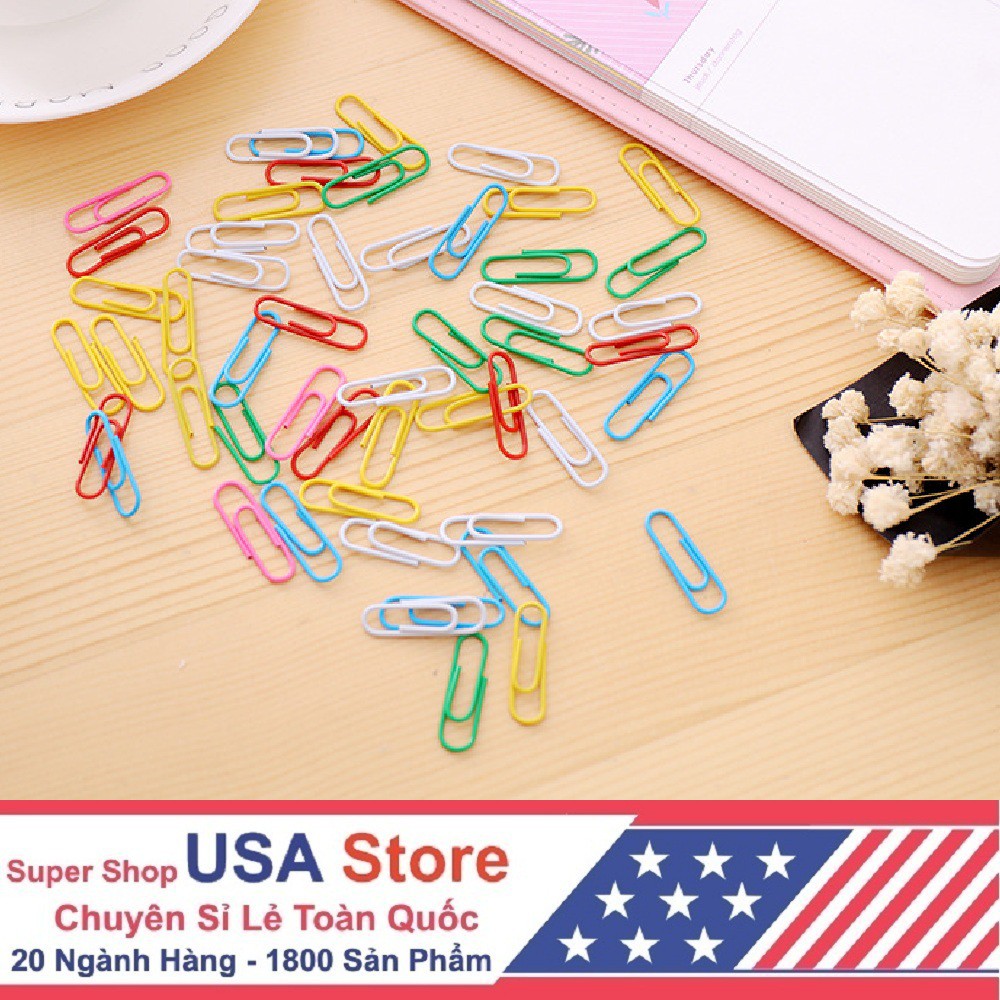 Set 70 Ghim Cài Văn Phòng Nhiều Màu