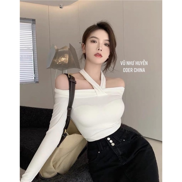 ÁO KIỂU ⚡️FREE SHIP⚡️ÁO KIỂU TRỄ VAI TAY DÀI