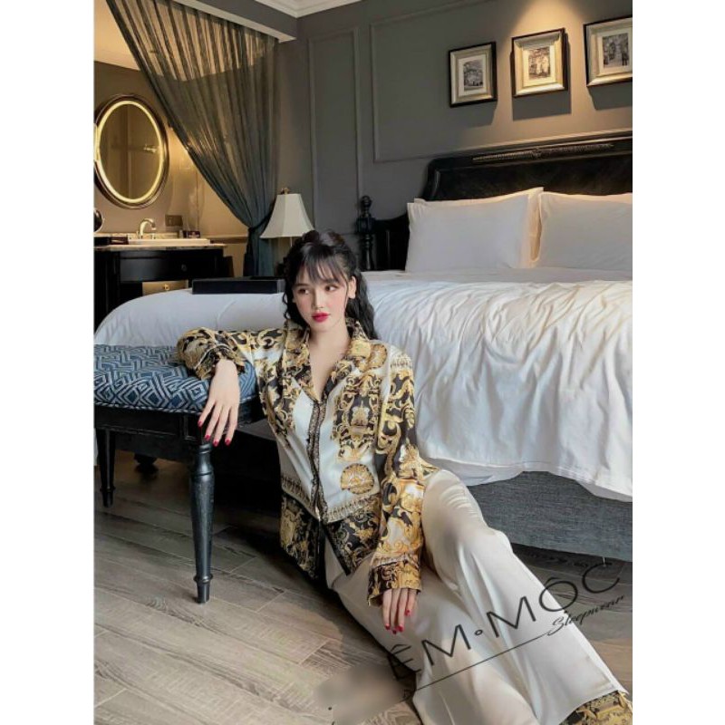 Đồ ngủ nữ hoạ tiết Ver sang chảnh