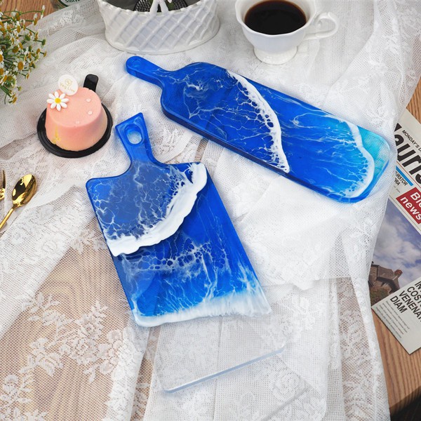 DIY Epoxy Mold Handle Tray Silicone Mold Home Table Decoration Resin Crafts Mirror Silicone Christmas Gift 2