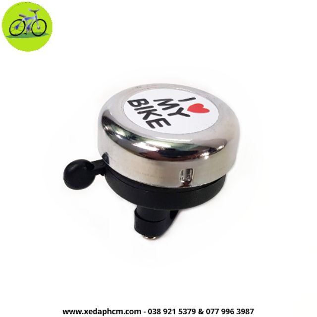 Chuông xe đạp kéo I love BIKE đa năng gắn ghi đông
