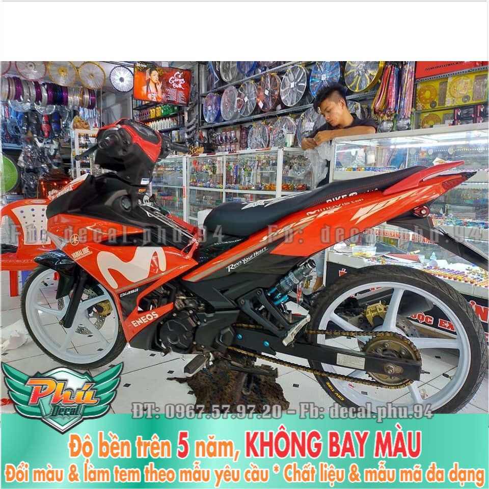 Tem rời Exciter 150 cam đen movistar (X) -1
