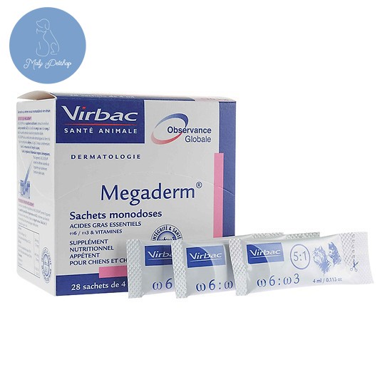 Gel Dinh Dưỡng Virbac Megaderm Giúp Mượt Lông, Da Và Giảm Ngứa Chó Mèo