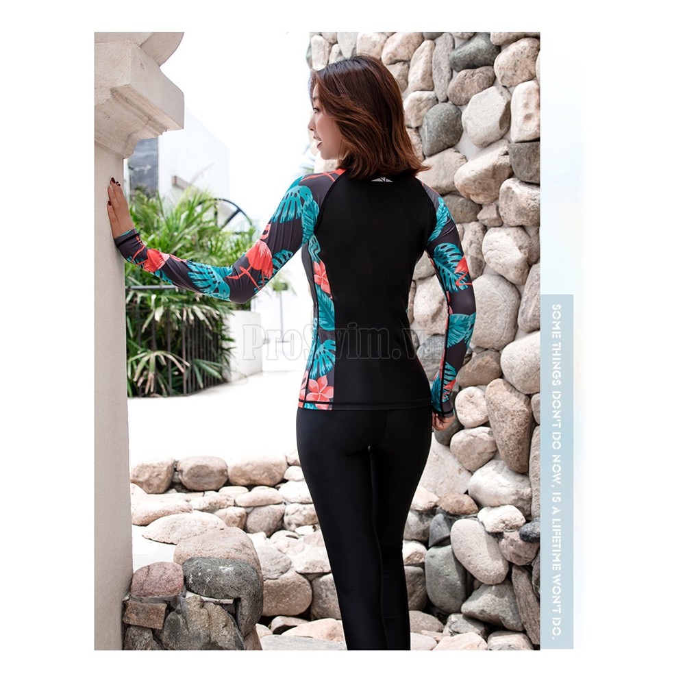 Áo Bơi Dài Tay Nữ Sbart 9049 Xanh Đen | BigBuy360 - bigbuy360.vn