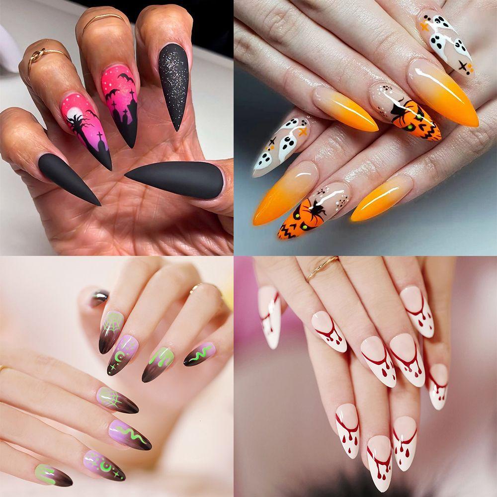 ESPO Hộp 24 Móng Tay Giả Hóa Trang Halloween