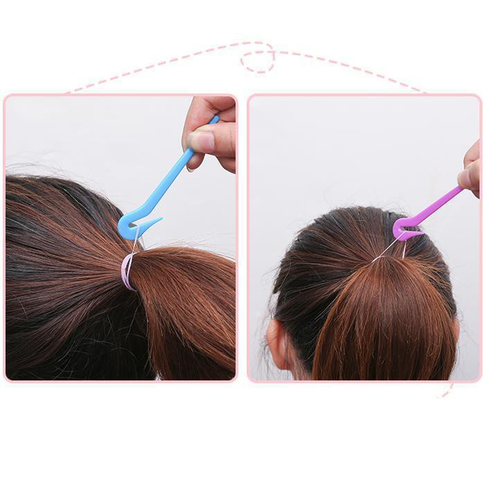 The hair splitter tool is thickened and strong pull is constantly small Children in the big circle will not hurt the hair. Disposable rubber band hair rope head rope