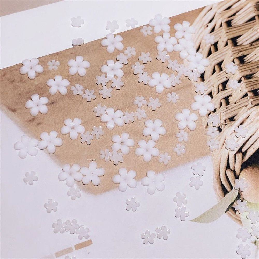 [Hàng mới về] Phụ kiện trang trí móng tay nghệ thuật họa tiết hoa 3D xinh xắn cho nữ DIY