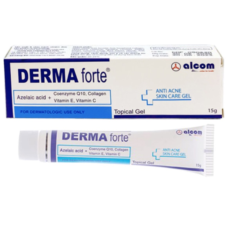 Kem Derma Forte Gel 15g - Giảm Mụn Trứng Cá, Ngừa Thâm, Mờ Sẹo, Dưỡng Da