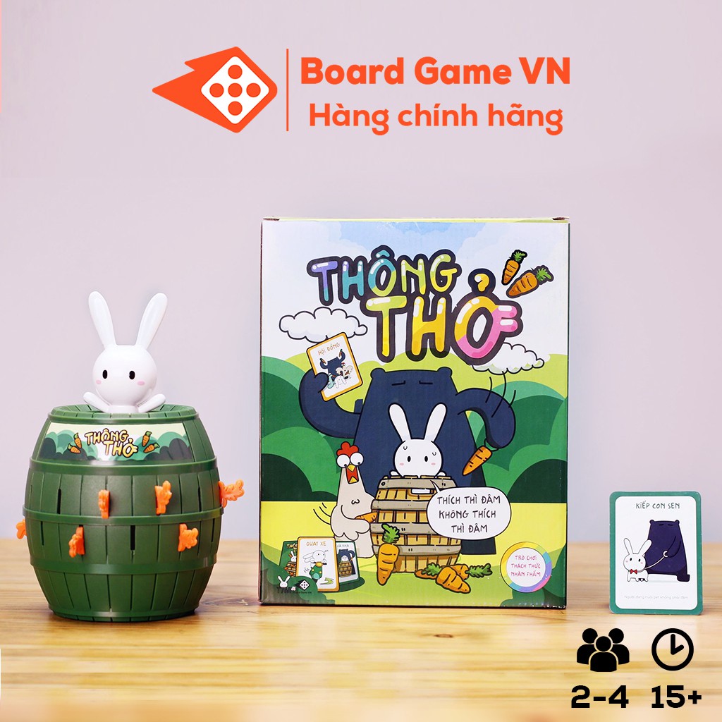 Thông Thỏ - Trò chơi thách thức nhân phẩm từ Thỏ Bảy Màu - BoardgameVN