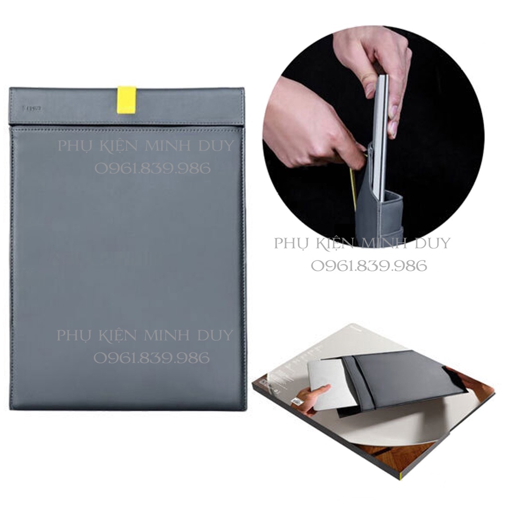 Túi da PU 2 lớp cao cấp chống thấm, trầy xước Baseus Let's Go Traction Computer Liner Bag cho iPad/ Macbook/ Laptop