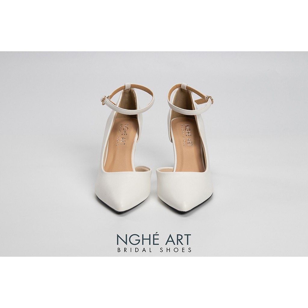 Giày cưới Nghé Art basic bít mũi khoét eo 276