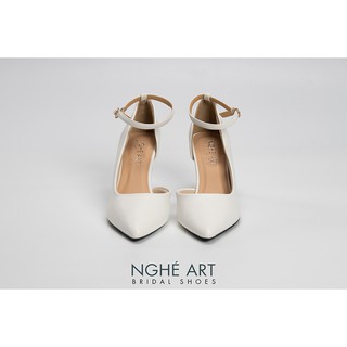 Giày cưới Nghé Art basic bít mũi khoét eo 276