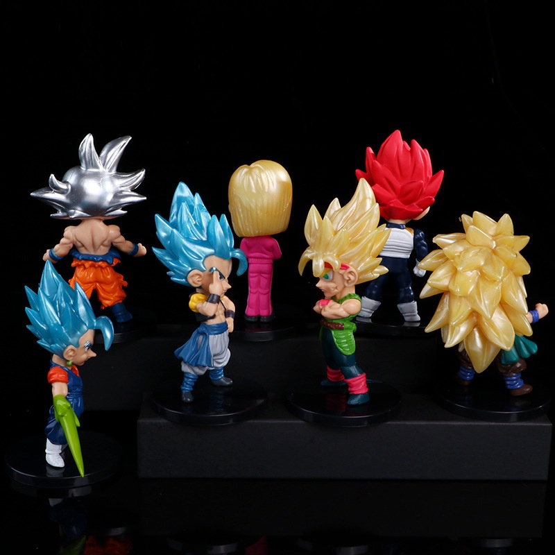 Mô Hình Dragon Ball Supper Nhân Vật Goku, Vegeto, vegeta 10cm nobox