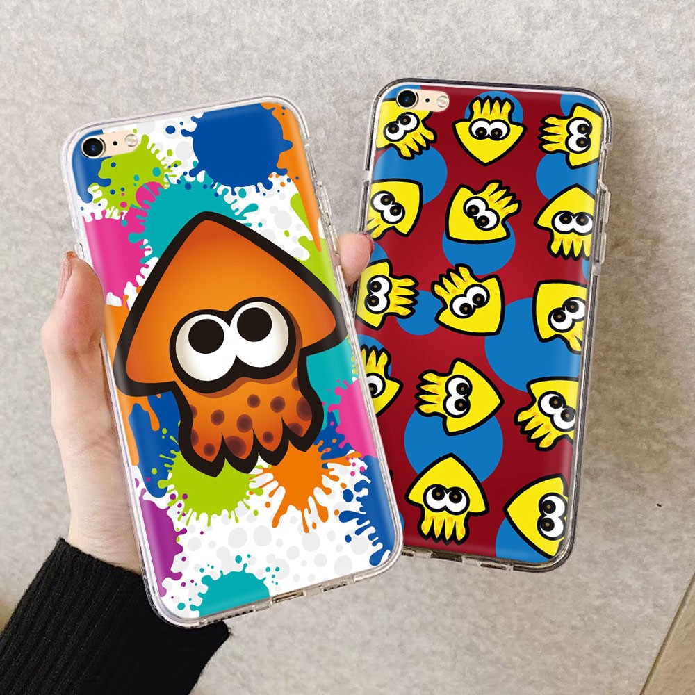 Ốp điện thoại mềm trong suốt in hình game Splatoon 259GT cho iPhone 8 7 6s 6 plus 5 5S SE 5C 4 4s