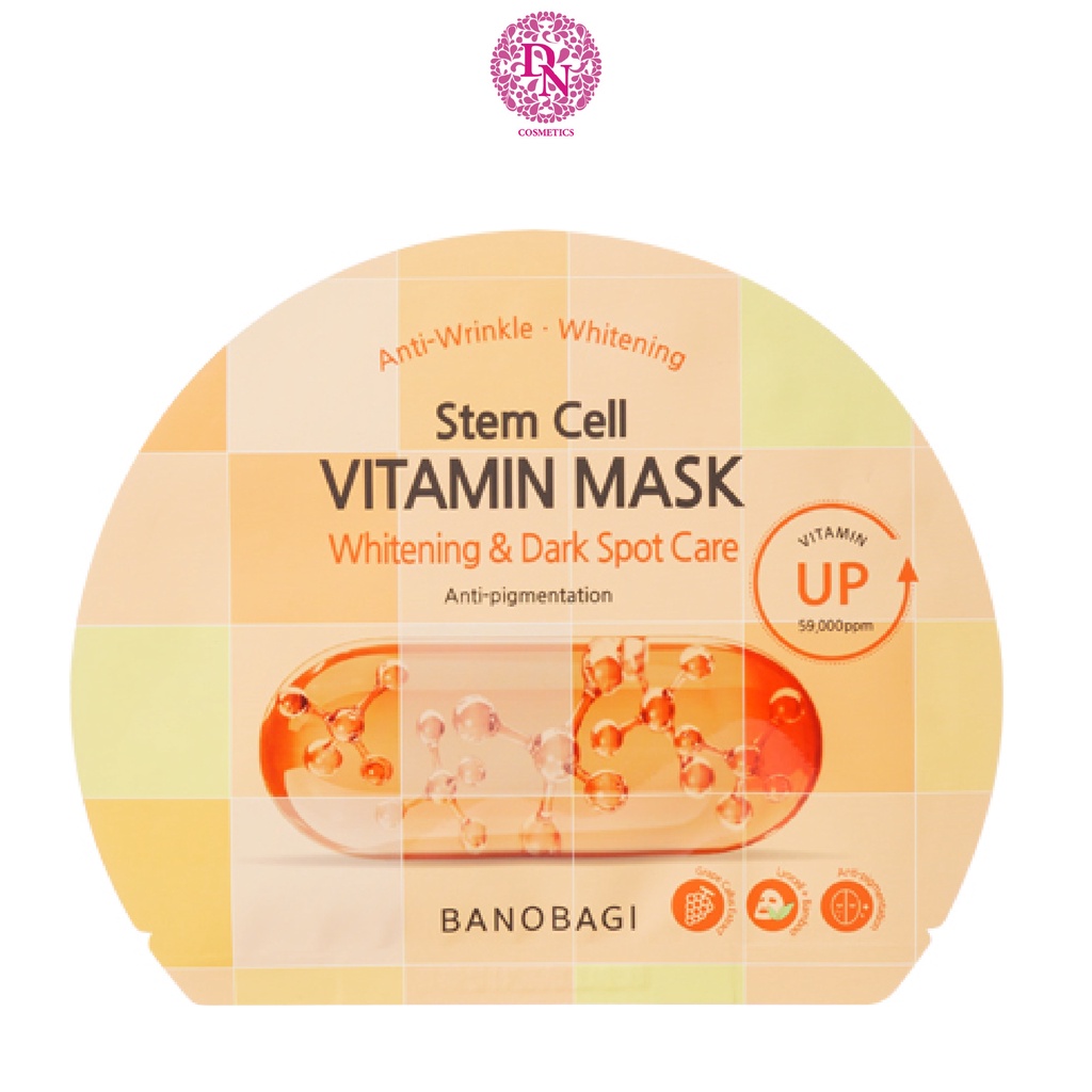 Mặt nạ dưỡng sáng da Banobagi Stem Cell Vitamin Mask (1 Miếng Lẻ)