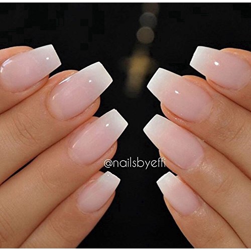 Móng tay giả màu trơn dùng gắn trang trí DIY