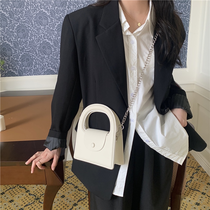 Túi Đeo Chéo Hình Tròn Nhỏ Màu Kẹo Trơn Dễ Thương Thời Trang Xuân Hè 2022 Cho Nữ