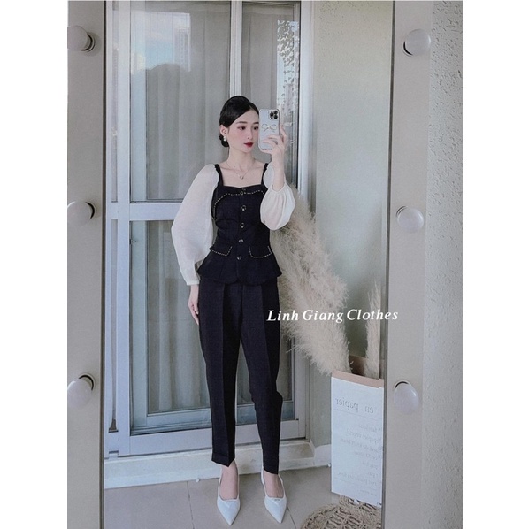 [Hàng Đẹp] Áo Umi Tay Phối Cổ Vuông, Closet of You Áo Kiểu Nữ Tay Phồng Siêu Xinh Có Ảnh Thật Kèm Video | BigBuy360 - bigbuy360.vn