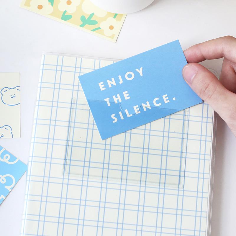 Sổ tay NOTE FOR ruột caro grid định lượng 100gsm kèm bìa nhựa trong và 4 postcards