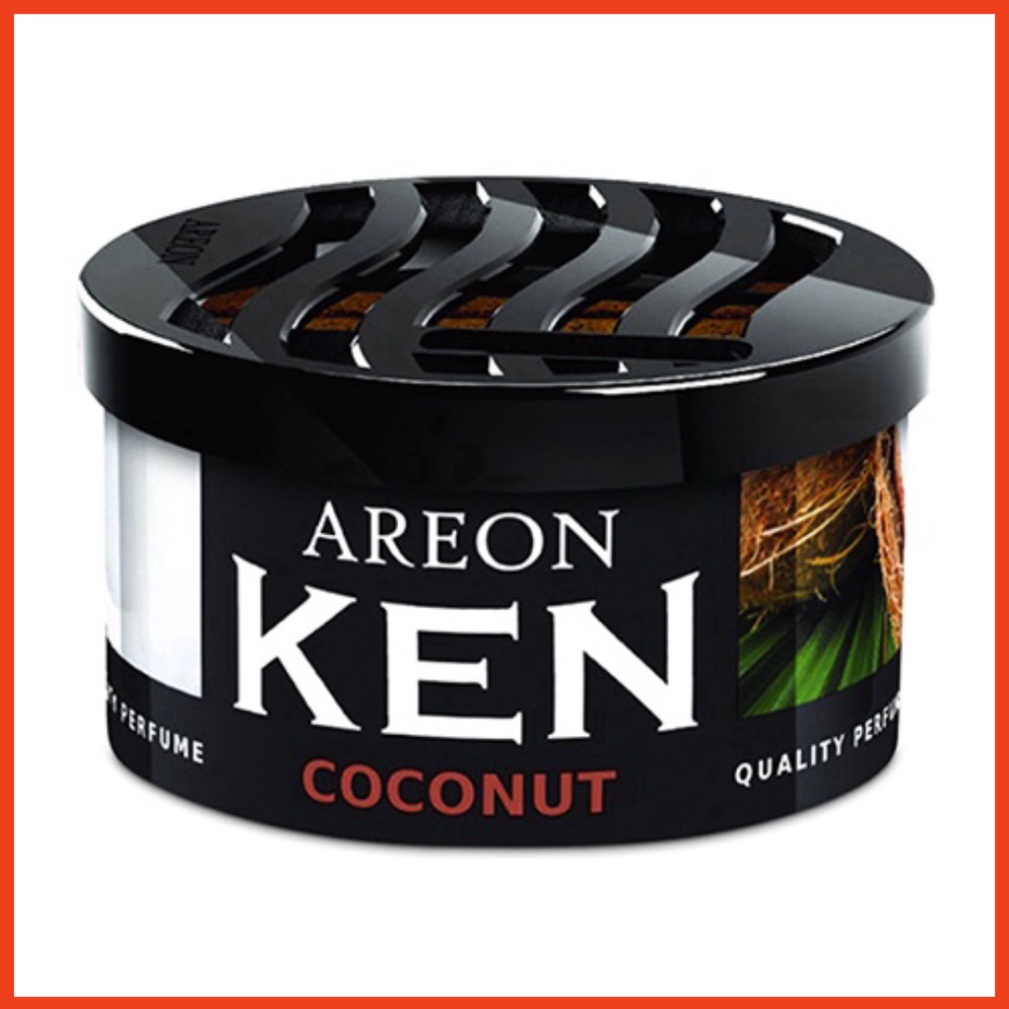 Sáp thơm ô tô hương dừa – Areon Ken Coconut,sáp thơm nhập khẩu chính hãng