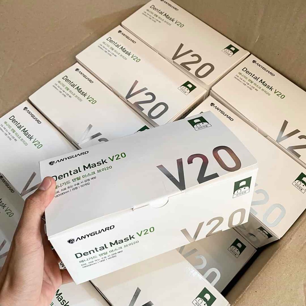 Khẩu trang ANYGUARD Dental Mask V20 - 𝘈ɴʏɢᴜᴀʀᴅ 치과 마스크 ᐯ𝟤𝟢