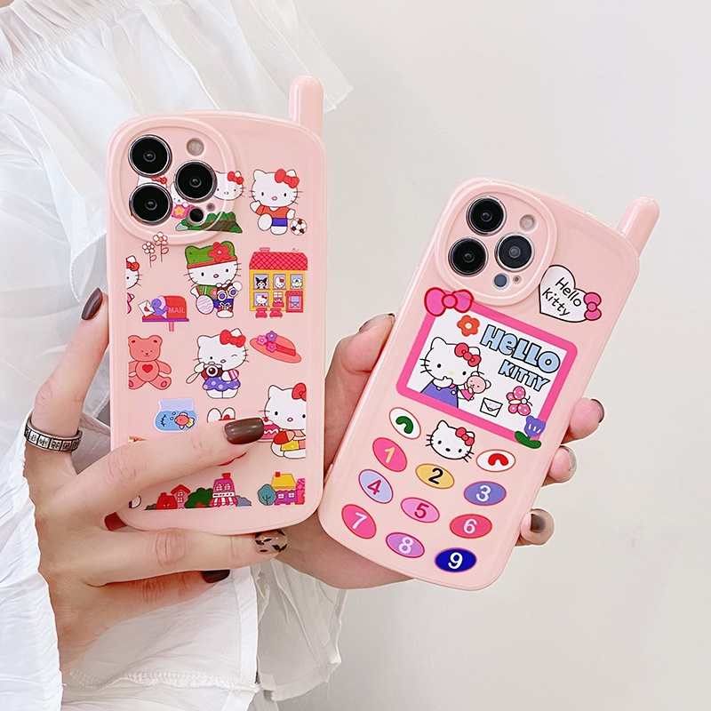 Ốp Điện Thoại In Hình Hello Kitty Cho 13 12 11 Pro Max XSMAX XR X/XS