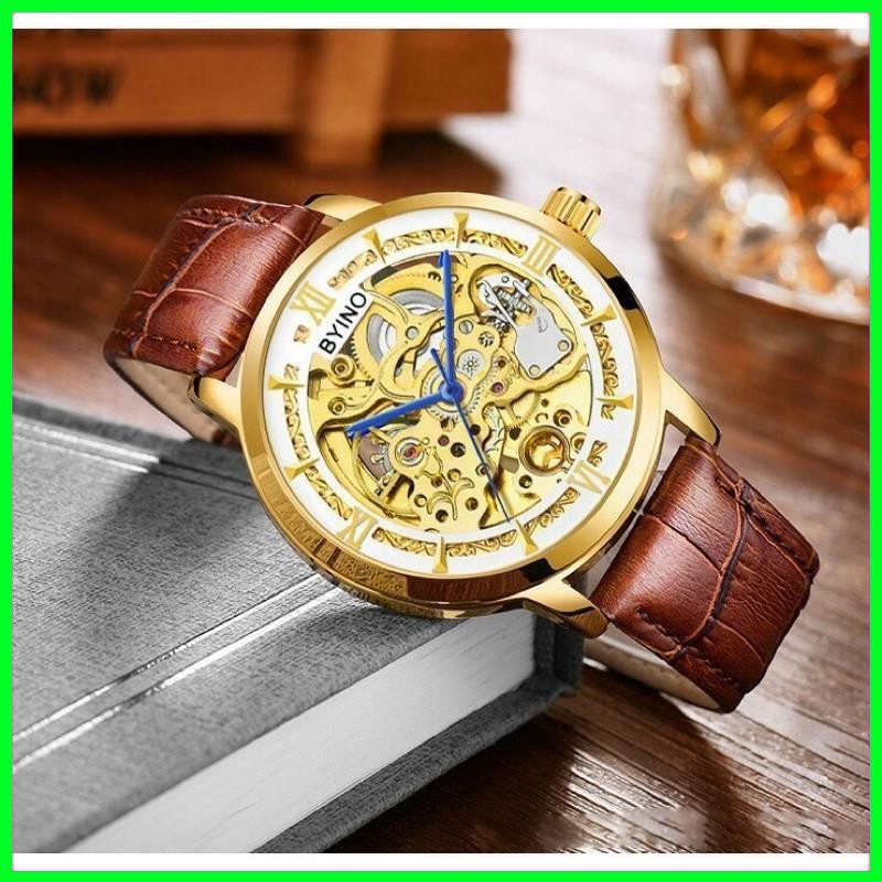 [ Đồng Hồ Nam ] ĐỒNG HỒ BiYINO  CƠ DÂY DA CAO CẤP CHÍNH HÃNG | BigBuy360 - bigbuy360.vn