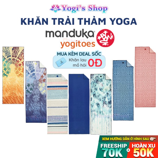 Khăn Trải Thảm Tập Yoga Chống Trượt Manduka Yogitoes Skidless Technology