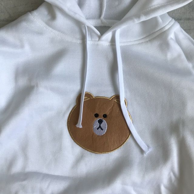 ÁO KHOÁC NỈ HOODIE THỜI TRANG NỮ CHUI ĐẦU IN HÌNH GẤU DỄ THƯƠNG | BigBuy360 - bigbuy360.vn