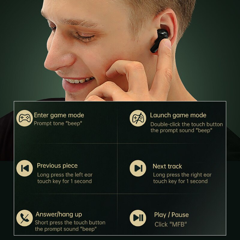 Tai Nghe Gaming Remax TWS 30 Bluetooth 5.0, Chế Độ Kéo Gaming Mode Và Music Mode Bass Âm Mạnh Mẽ. Thiết Kế Hiện Đại.