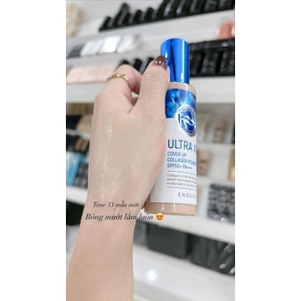 Kem nền Collagen Ultra X10 Cover Up Enough 100ml Hàn Quốc makeup phù hợp cho tất cả các loại da