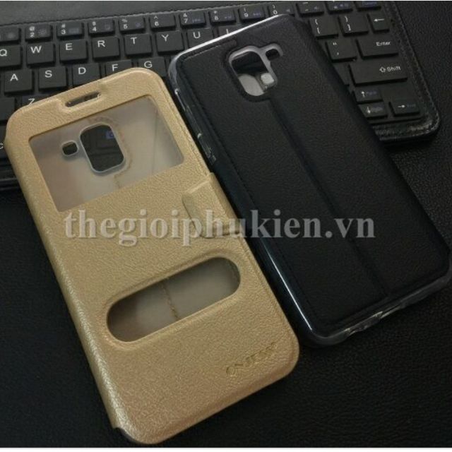 Bao da onjess cho samsung j6 2018 tặng kèm kính cường lực