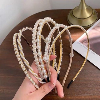 Băng đô đính cườm cho cô dâu thời trang hàn quốc bd01