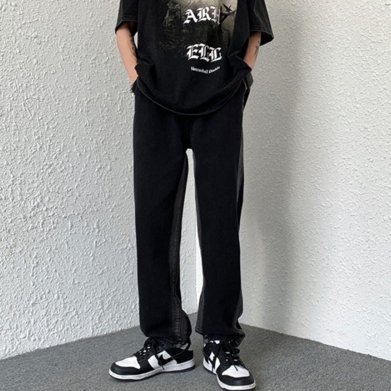 Quần Baggy, Quần Jean nam, nữ, Mẫu jean xanh, xám Wash nửa TR02, suông rộng hottrend 2022-Trend Clothing!