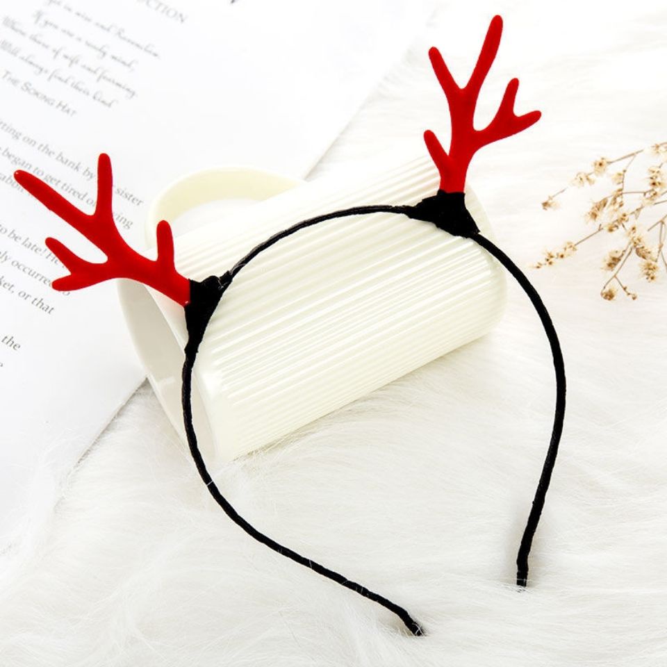 Cài tóc kiểu sừng tuần lộc phong cách Giáng sinh