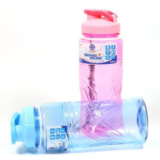 Bình nước học sinh việt nhật Bằng Nhựa ABS An Toàn Với Sức Khỏe - 750ml - Loại I  MozaHouse  - MozaHouse