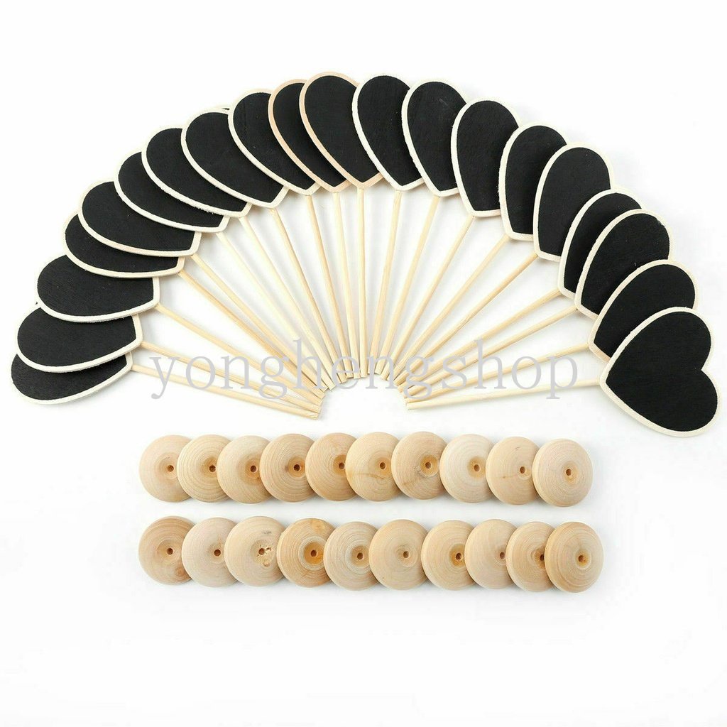 Creative Heart Cloud Shaped Mini Wooden Blackboard Small Wedding Chalkboard Stand Message Board Table DIY Party Decor