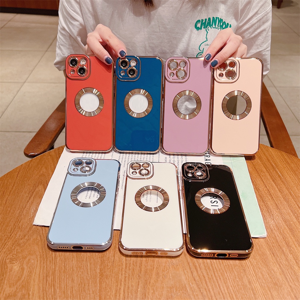 Sang Trọng Ốp Điện Thoại Mạ Điện Chống Sốc Cho IPhone 11 Pro Max 12 Pro Max x xs xr xsmax 7 plus 8 plus se2020 se2022 14 13