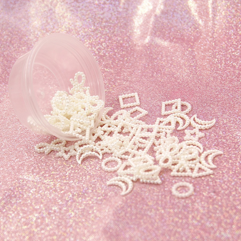 Gói 30g Phụ Kiện Trang Trí Hình Nơ / Hoa / Mặt Trăng Xinh Xắn