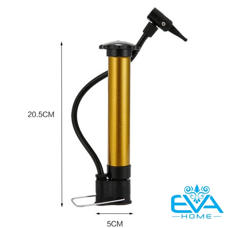 Bơm Tay Mini Cho Xe Đạp Xe Máy Loại Ống Thép Tỉnh Điện/Ống Bơm Mini Bơm Banh Bơm Bóng Tiện Lợi M863