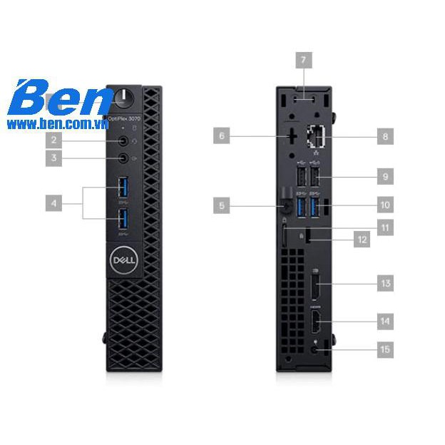 Máy tính PC Dell OptiPlex 3070 Micro (42OC370003)/ Intel Core i5-9500T (2.2GHz, 9MB)/ Ram 4GB/ 500GB HDD/ Intel UHD 630/ | BigBuy360 - bigbuy360.vn